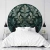 Artgeist Apvalus fototapetas - Victorian leaves in dark greens
