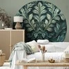 Artgeist Apvalus fototapetas - Victorian leaves in dark greens