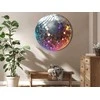 Artgeist Apvalus paveikslas ant drobės - Sidabrinis disco ball
