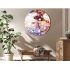 Artgeist Apvalus paveikslas ant drobės - Rose auksinis disco ball