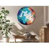Artgeist Apvalus paveikslas ant drobės - Mėlyna disco ball