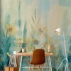Artgeist Fototapetas - A touch of summer - floral motif with a meadow of flowers in mėlynas tones
