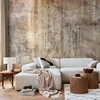 Artgeist Fototapetas - Abstract beige - background with juodas textured concrete patterns