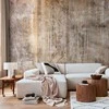 Artgeist Fototapetas - Abstract beige - background with juodas textured concrete patterns