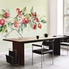 Artgeist Fototapetas - Apple branch - delicate landscape with a plant and apples on a baltas background