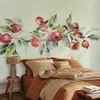 Artgeist Fototapetas - Apple branch - delicate landscape with a plant and apples on a baltas background