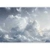 Artgeist Fototapetas - Astral Calm: Stars Scattered Over Delicate Clouds