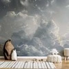 Artgeist Fototapetas - Astral Calm: Stars Scattered Over Delicate Clouds