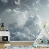 Artgeist Fototapetas - Astral Calm: Stars Scattered Over Delicate Clouds