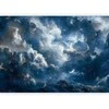 Artgeist Fototapetas - Astronomical Wonders: Clouds and Stars in Harmonious Combination