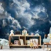 Artgeist Fototapetas - Astronomical Wonders: Clouds and Stars in Harmonious Combination