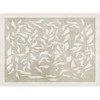 Artgeist Fototapetas - Baltas leaves - abstract plant motif on beige background with frame
