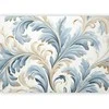 Artgeist Fototapetas - Baroque Ornaments in Light Kreminis-Mėlyna Hues