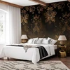 Artgeist Fototapetas - Baroque Ornaments in Patinated Gold and Browns: Retro Motif