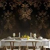Artgeist Fototapetas - Baroque Ornaments in Patinated Gold and Browns: Retro Motif