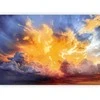 Artgeist Fototapetas - Beautiful Sunset - Clouds in Warm Shades