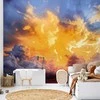 Artgeist Fototapetas - Beautiful Sunset - Clouds in Warm Shades