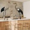 Artgeist Fototapetas - Birds from an old engraving - vintage-style illustration depicting a heron and a crane