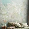 Artgeist Fototapetas - Blossoming among pastels - abstract with floral motif and patterns