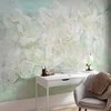 Artgeist Fototapetas - Blossoming among pastels - abstract with floral motif and patterns