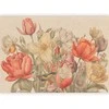 Artgeist Fototapetas - Bouquet of flowers on a cream background