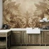 Artgeist Fototapetas - Carved Baroque Ornaments: Rich Composition in Sepia Colors