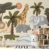 Artgeist Fototapetas - Children's Africa - Animals With Simple Shapes