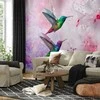 Artgeist Fototapetas - Colourful Hummingbirds (Violetinė)