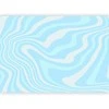 Artgeist Fototapetas - Composition in Blues and Whites - Harmonious Abstract Waves in a Cool Color Tone