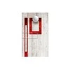 Artgeist Tapetas - Concrete, red frames and baltas knobs