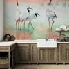 Artgeist Fototapetas - Cranes in Pastels