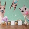 Artgeist Fototapetas - Crazy Llamas
