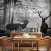 Artgeist Fototapetas - Deers in the Morning