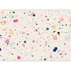 Artgeist Fototapetas - Dots Speckles and Splatters Multicolored Cheerful Pattern on a Light Rožinė Background