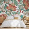 Artgeist Fototapetas - Ethnic vegetation - plant motif with ornaments in coloured flowers