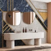 Artgeist Fototapetas - Expressive Pattern in Gold and Garnet