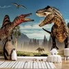 Artgeist Fototapetas - Fighting Dinosaurs