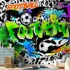 Artgeist Fototapetas - Football Graffiti