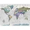 Artgeist Fototapetas - Geography study - world map with signed countries in English