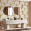 Artgeist Fototapetas - Gold and Marble Art Deco-inspired Pattern