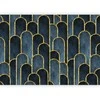 Artgeist Fototapetas - Gold and Navy Mėlyna Pattern