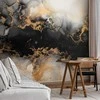 Artgeist Fototapetas - Gold Explosions - an Abstract Pattern Inspired by Marble