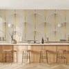Artgeist Fototapetas - Gold Linear Pattern on Marble Background