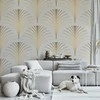 Artgeist Fototapetas - Gold Linear Pattern on Marble Background