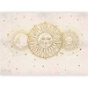 Artgeist Fototapetas - Golden Sun and Moon - Artistic Illustration in Retro Style