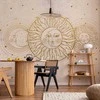 Artgeist Fototapetas - Golden Sun and Moon - Artistic Illustration in Retro Style
