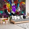 Artgeist Fototapetas - Graffiti: Colourful attack
