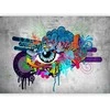 Artgeist Fototapetas - Graffiti eye