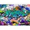 Artgeist Fototapetas - Graffiti: mėlynas theme