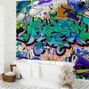 Artgeist Fototapetas - Graffiti: mėlynas theme